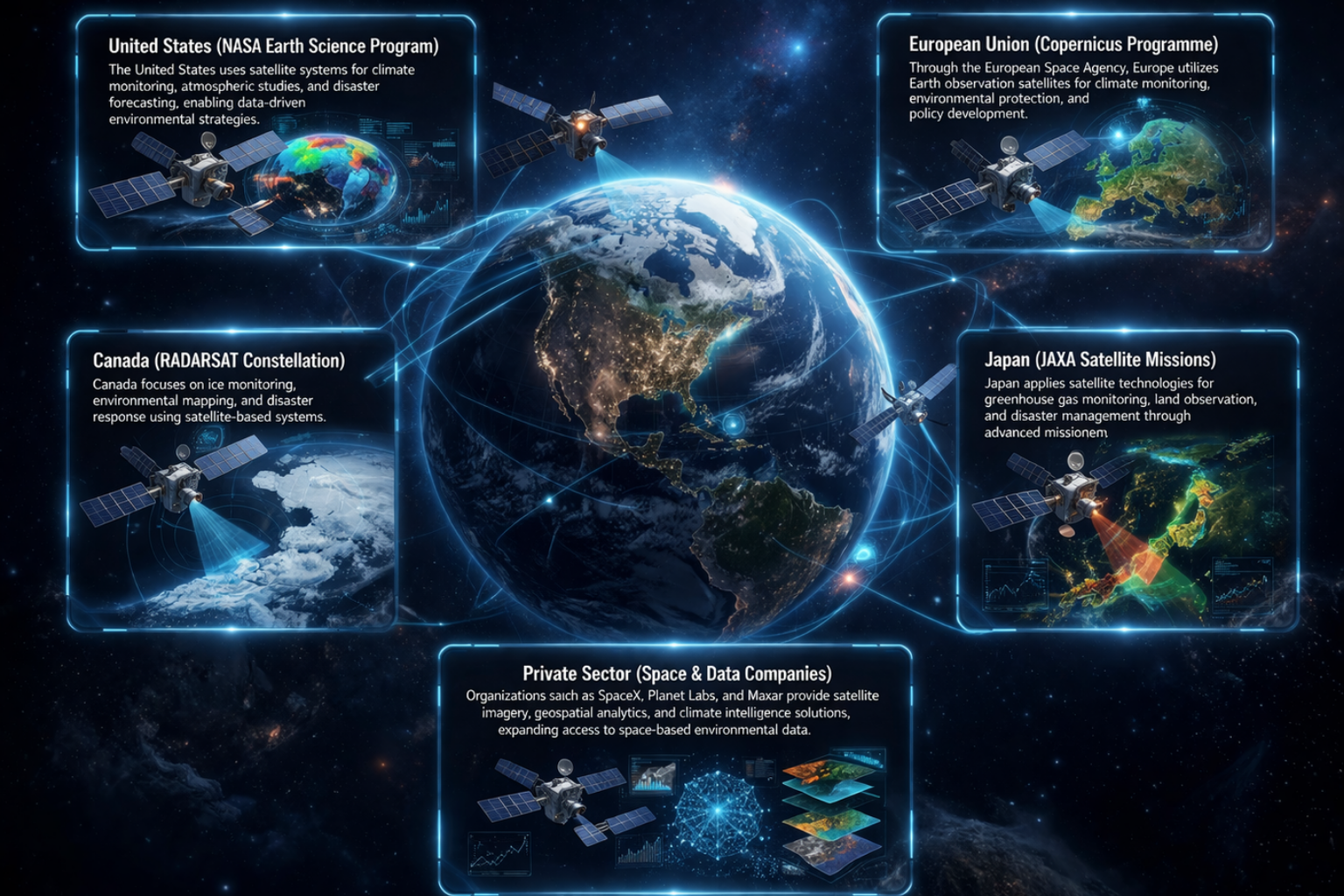 adoption of space and allied technologies by developed nations