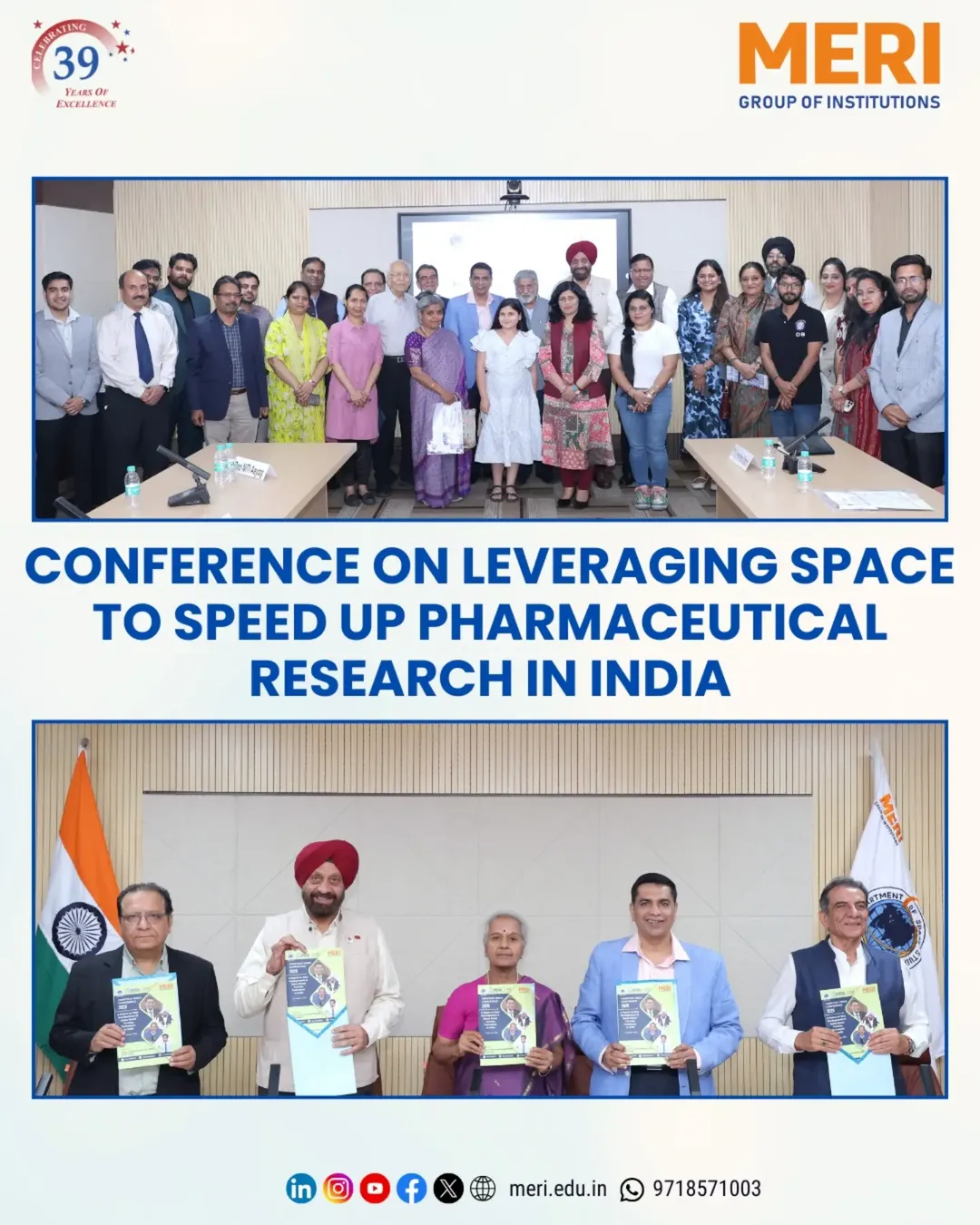 the conference on “leveraging space to speed up pharmaceutical research in india”, held on 17th