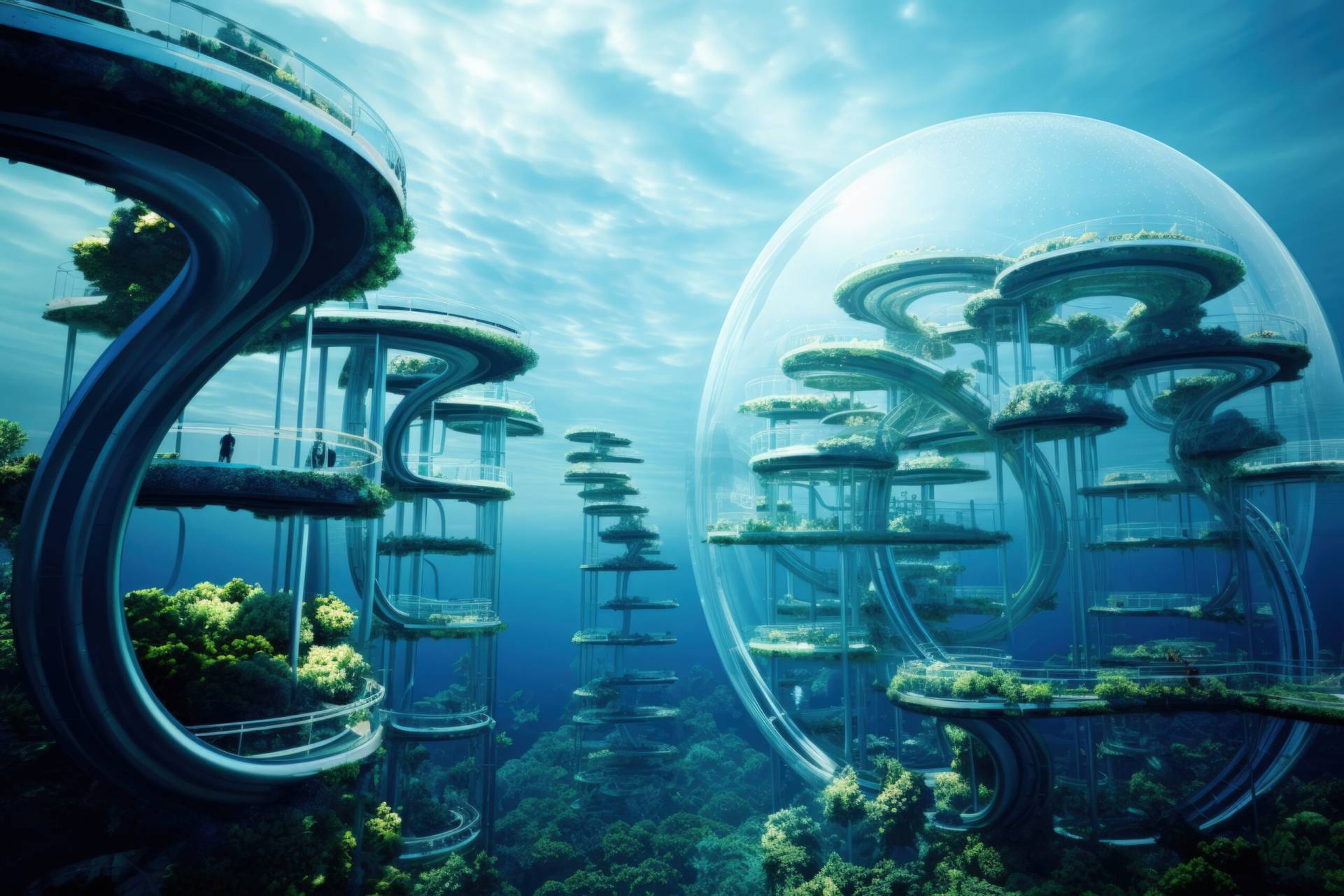 Futuristic Representation Water Structure Scaled